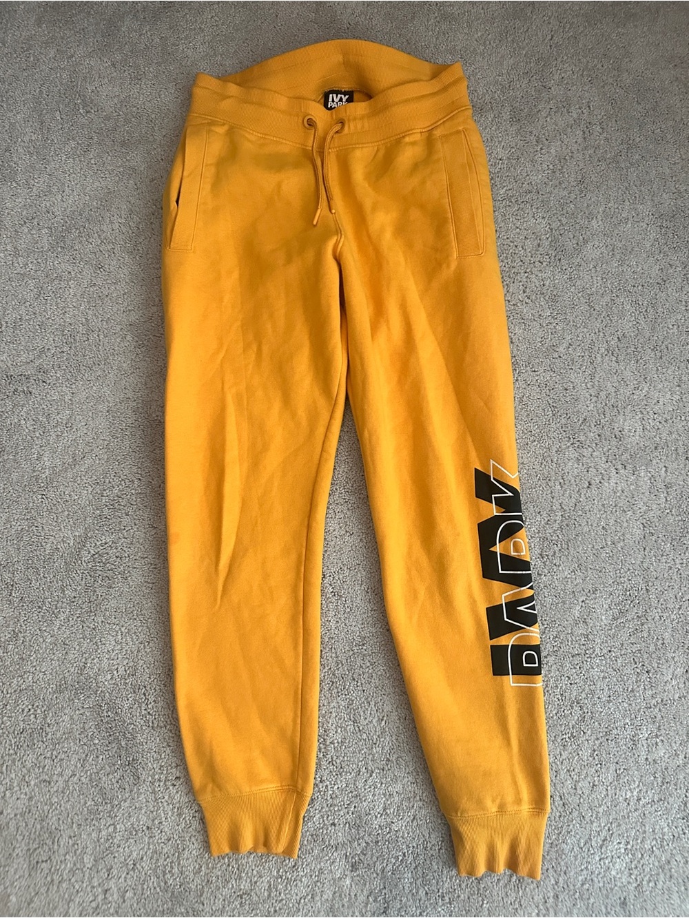 IVY PARK Dandelion Yellow Logo Joggers Size S